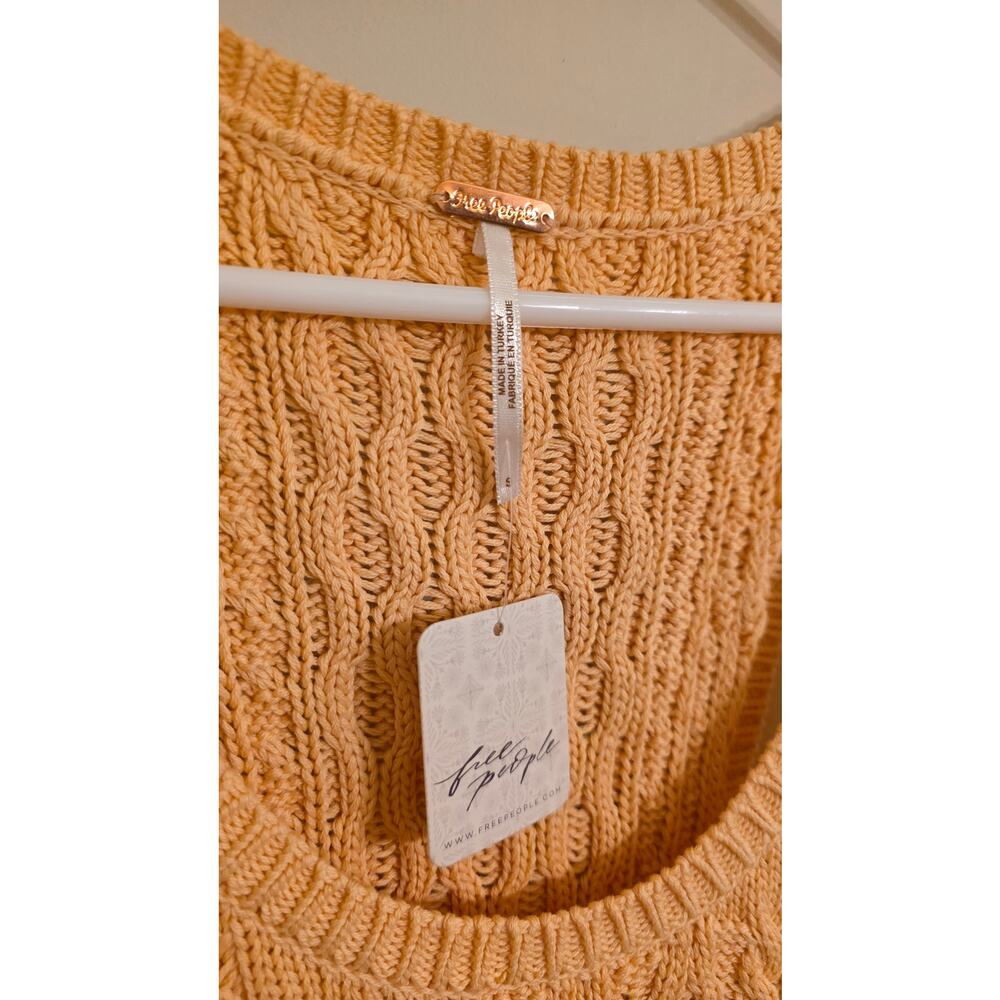 NwT Free People sleeveless sweater peach 100% cotton - Picture 4 of 7